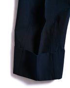 BOTTEGA VENETA by Matthieu Blazy / 2022SS Curved Hem Trousers Navy