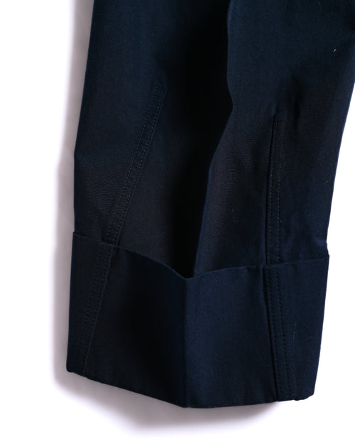 BOTTEGA VENETA by Matthieu Blazy / 2022SS Curved Hem Trousers Navy