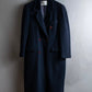 "Vintage double breasted velour trimmed chester coat"