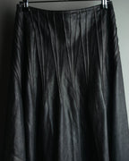 "JUNYA WATANABE COMME des GARÇONS" 00's Glossy raw hem flared long skirt