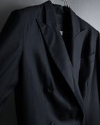 “Christian Dior” 90’s sculpted herringbone chester coat