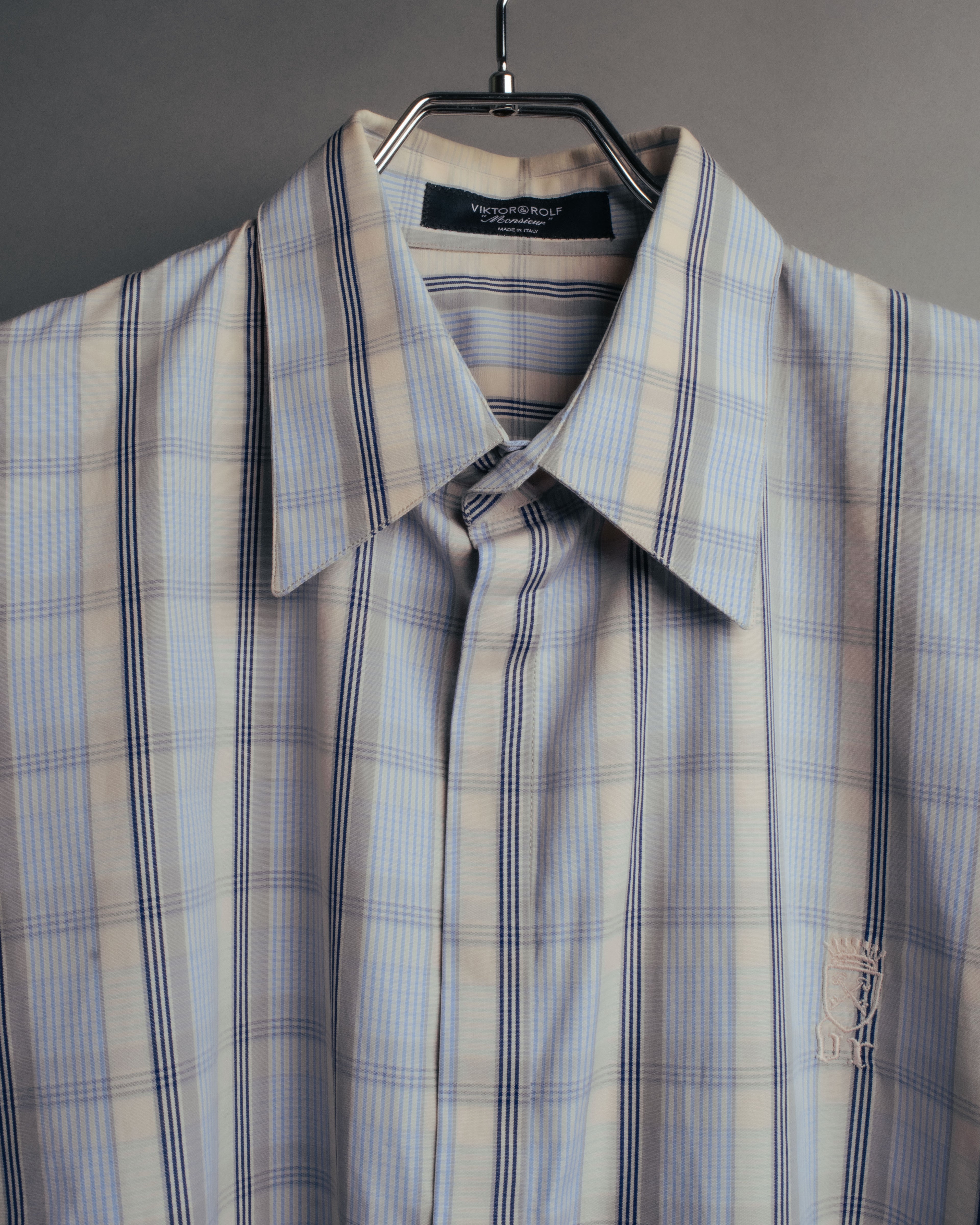 “VIKTOR & ROLF Monsieur” 00’s-10’s checked cotton dress shirt