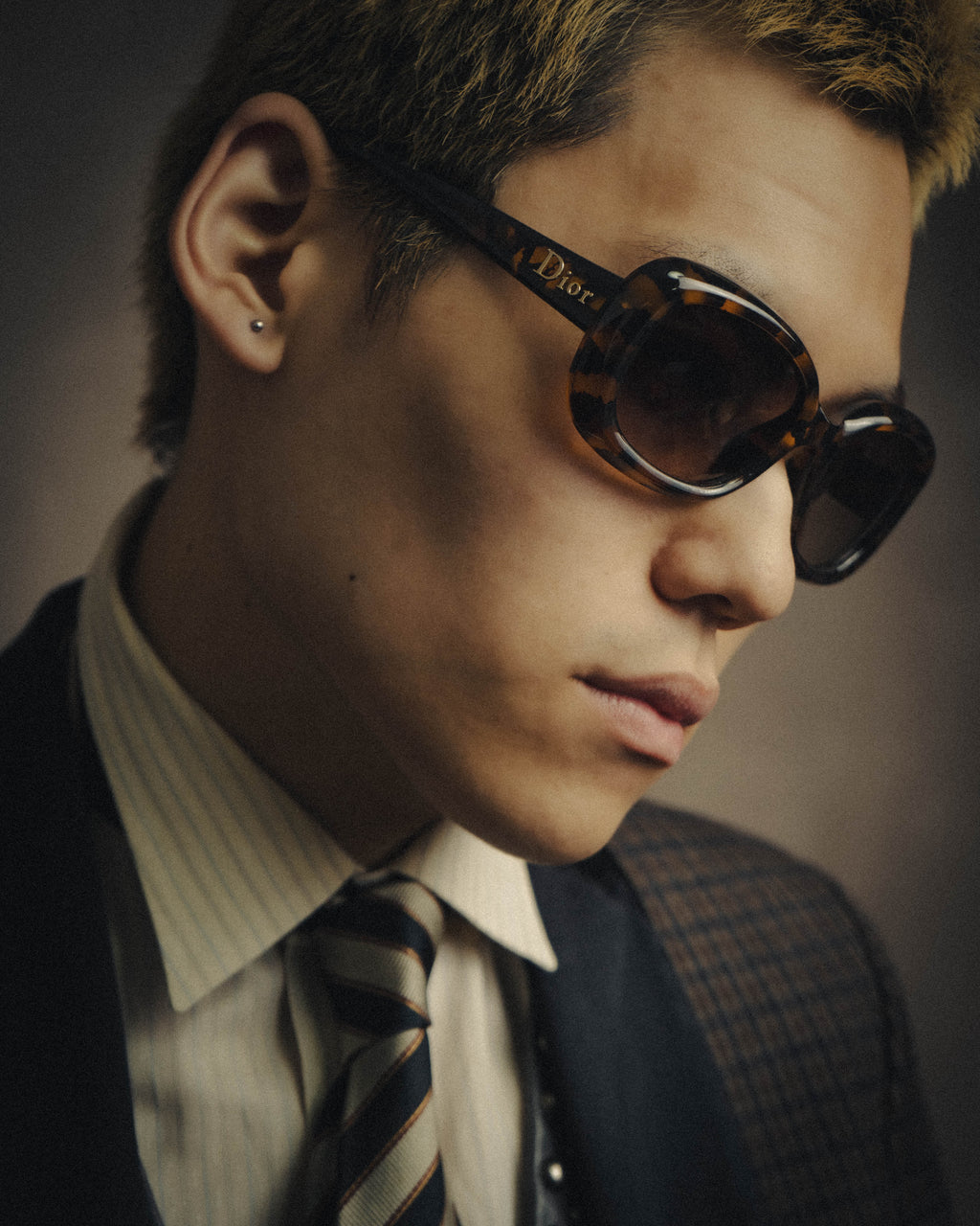 -SPECIAL- "Christian Dior" 90's Tortoiseshell oversized square sunglasses