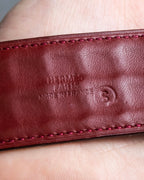 "HERMES" Deutch processing wide leather bracelet