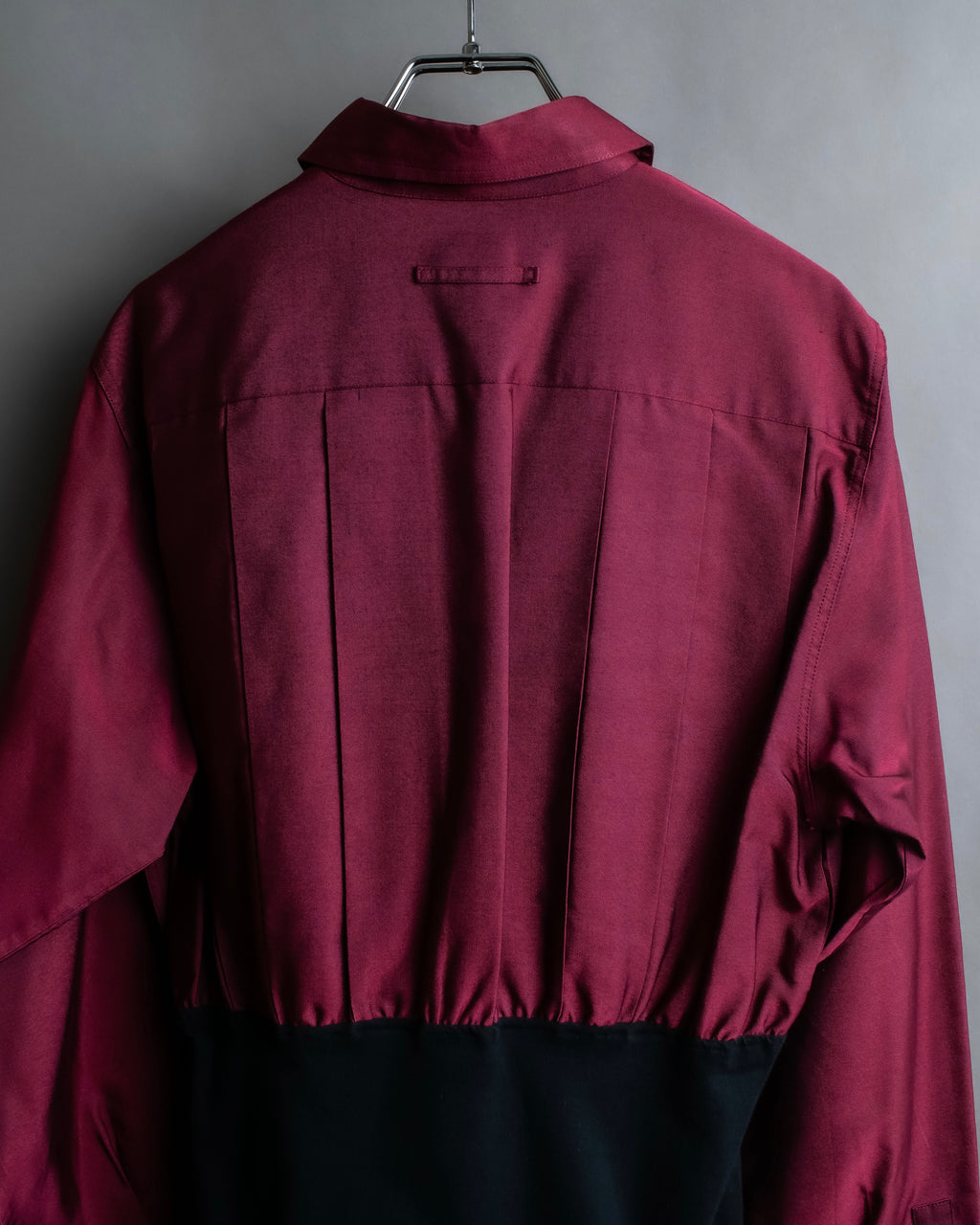 "JEAN PAUL GAULTIER FEMME"
 Waist different material switching design shirt