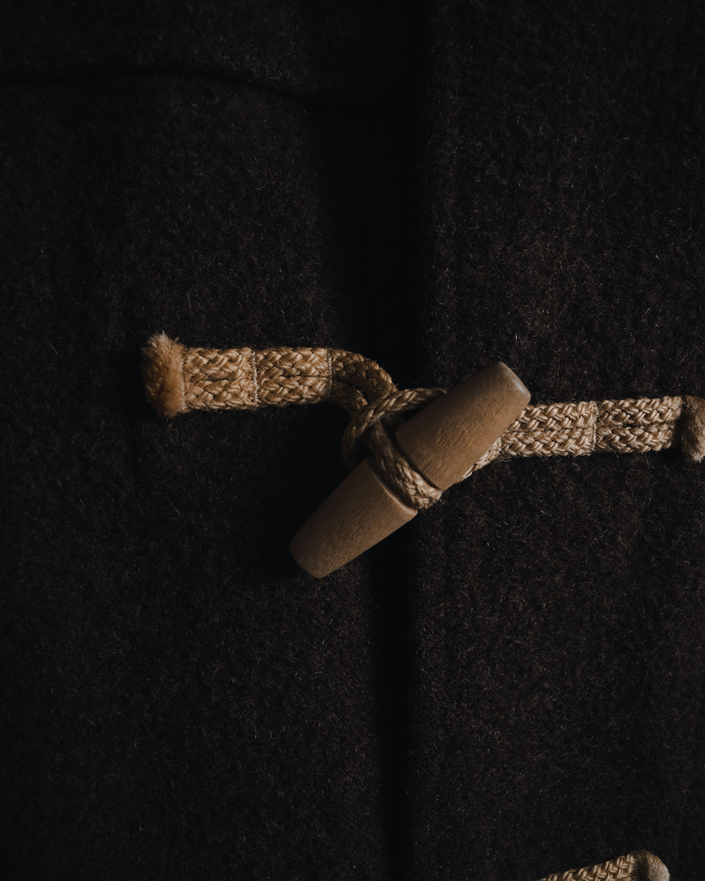 "COMME des GARCONS HOMME"
13AW Wool duffle coat with hood and toggle closures