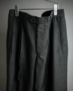 "HUGO BOSS" Fine-gauge wool khaki gray set up