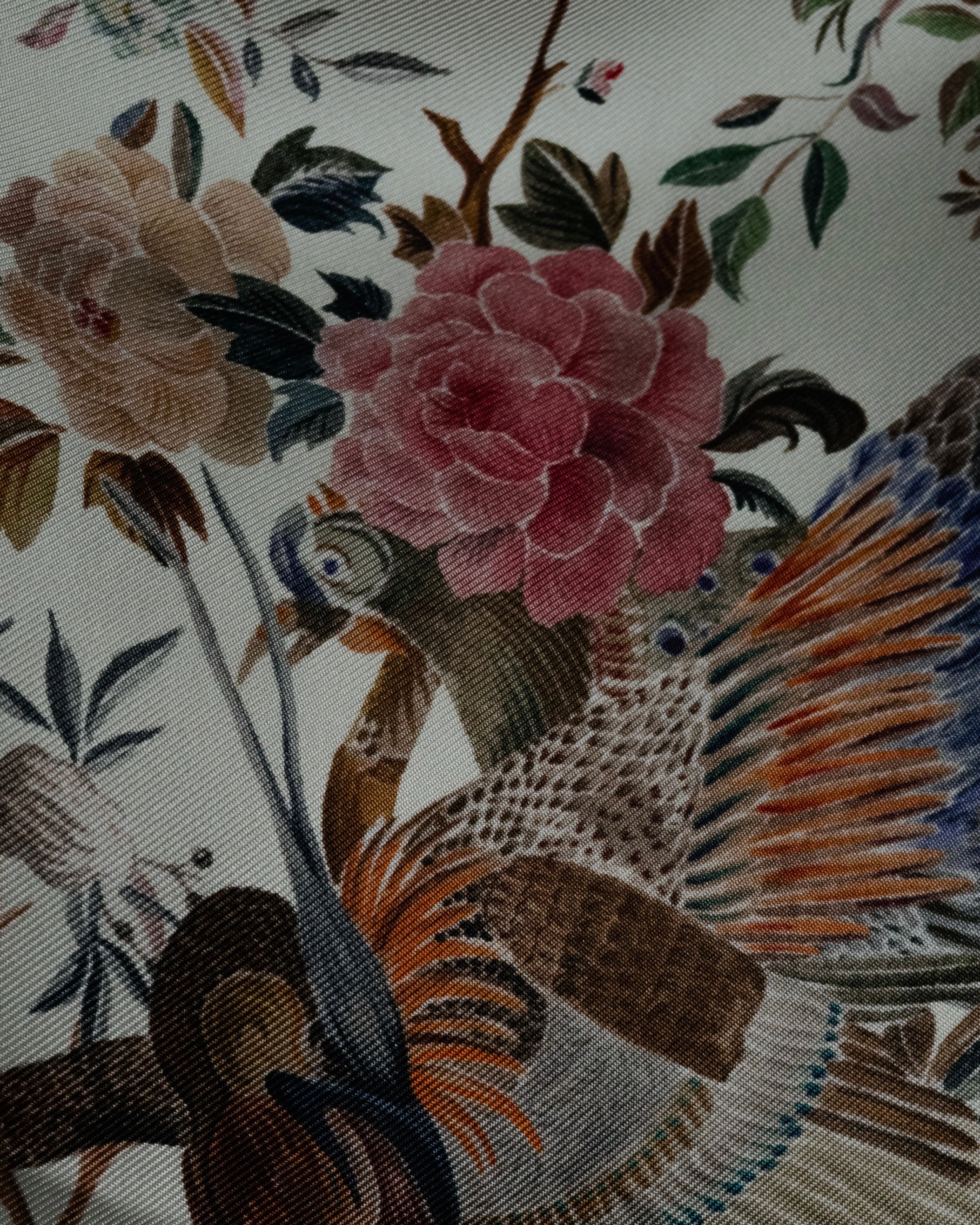 “Christian Dior” 2018– Botanical chinoiserie silk scarf