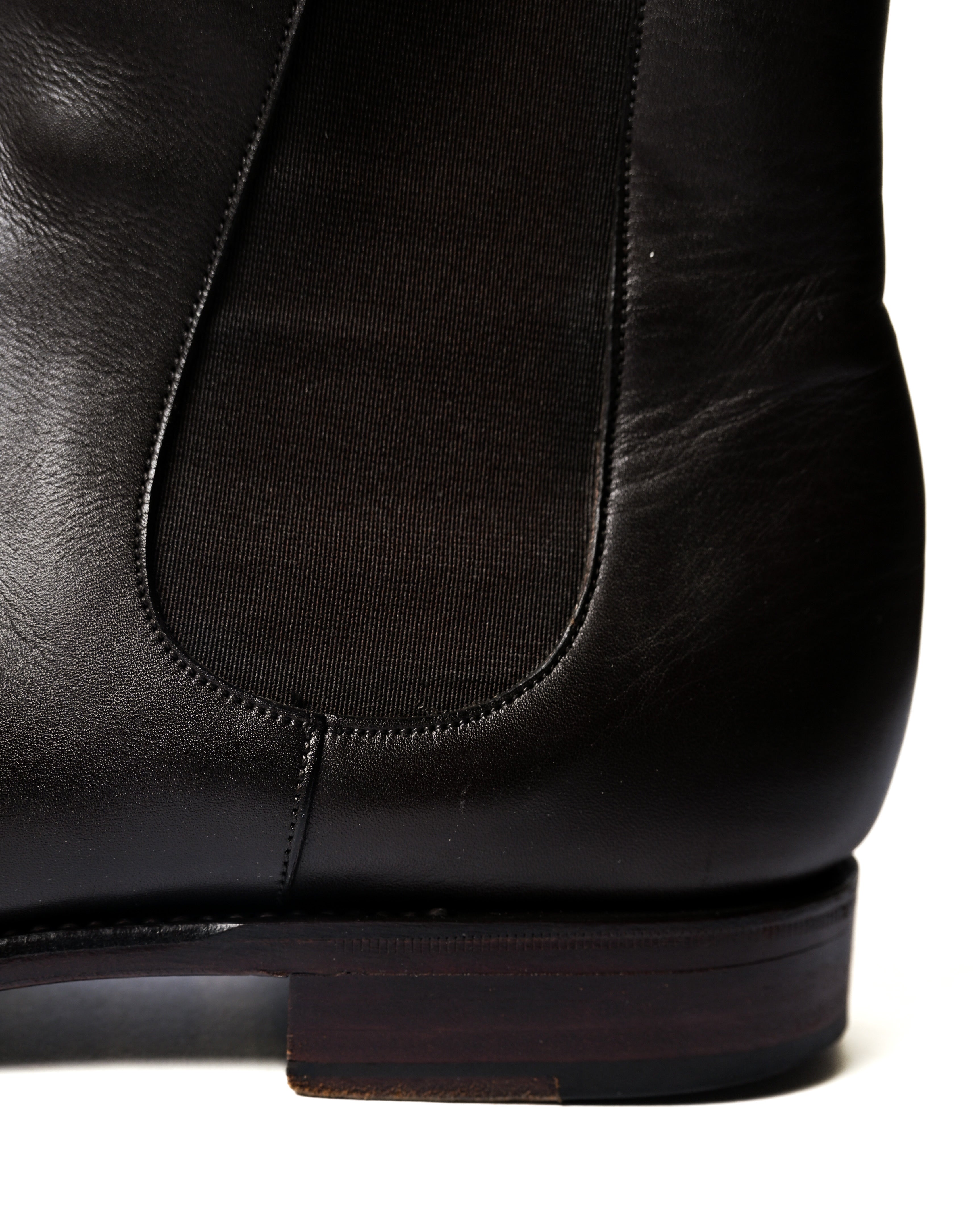 CARMINA Shoemaker/ Beautiful Box-Calf Leather Chelsea Boots Dark Brown