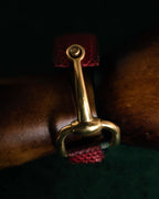 “GUCCI” 90’s-00’s Horsebit lizard leather bangle