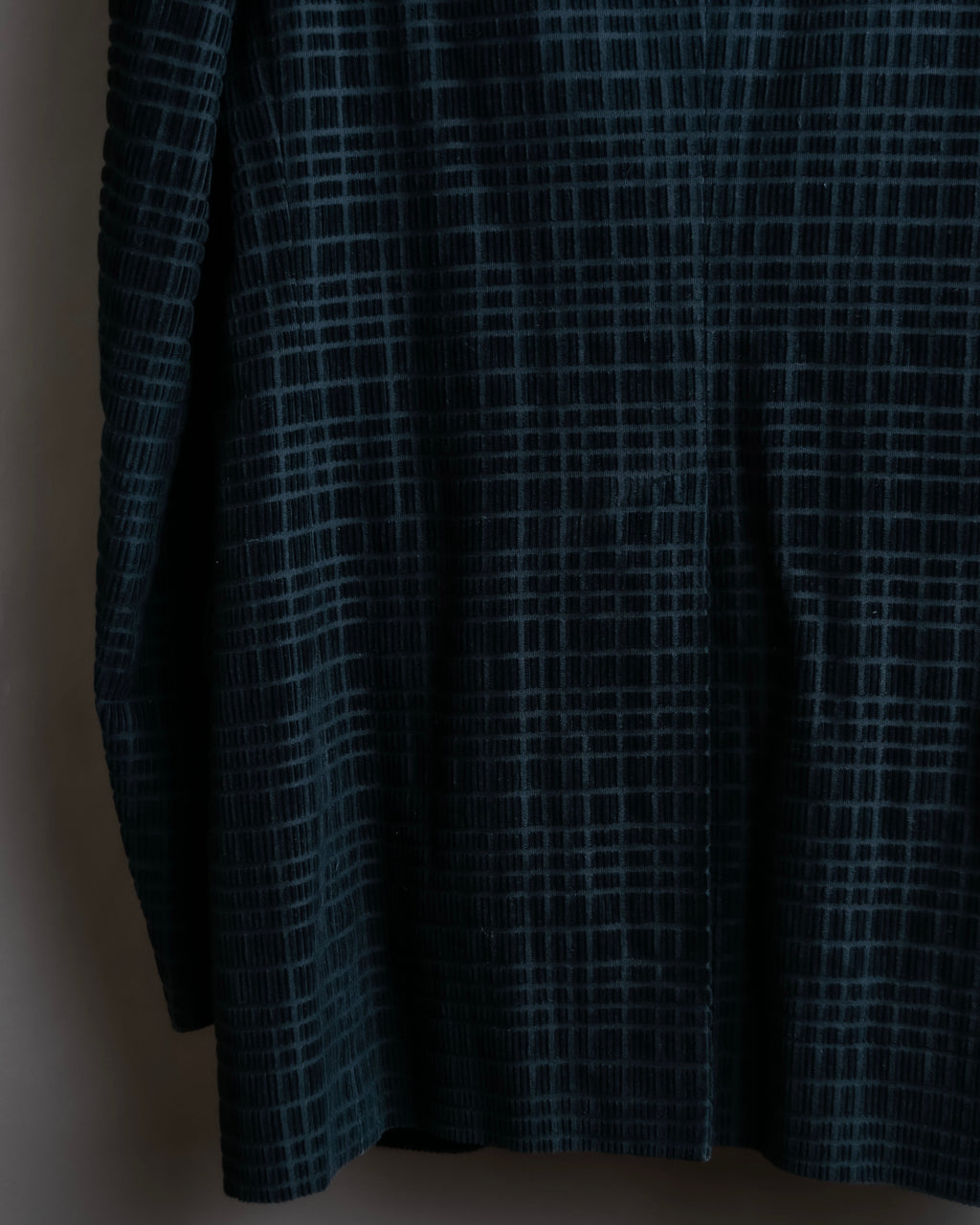 "DOLCE &amp; GABBANA" Checkered velvet tailored jacket