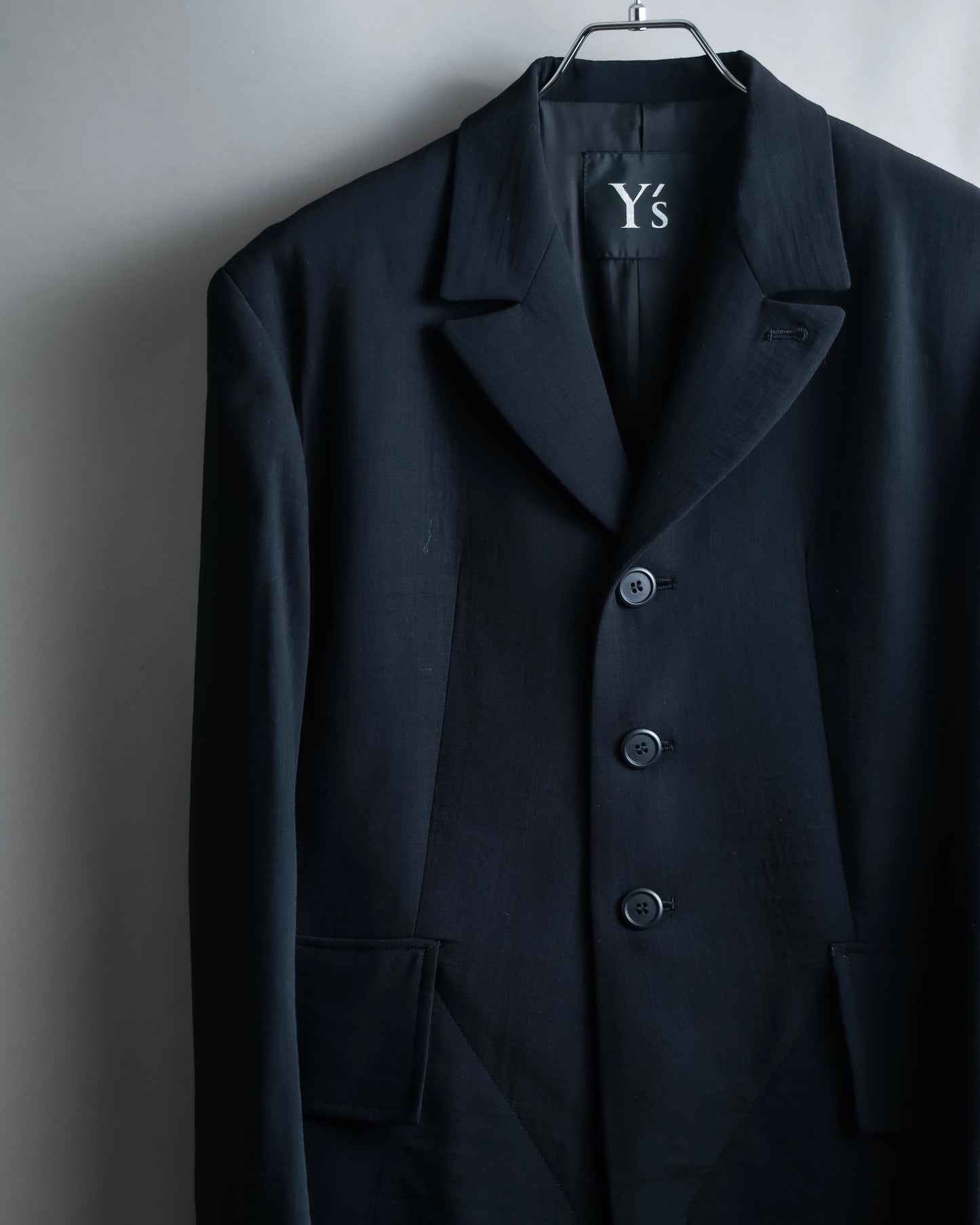 "Y's" 3 button jacket and tapered slacks oversize set up