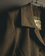 –SPECIAL– "Hermès" 70's-80's Equestrian wool tailored jacket