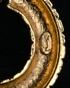 “Yves Saint Laurent” 1980’s-90’s Sculptural circle long necklace