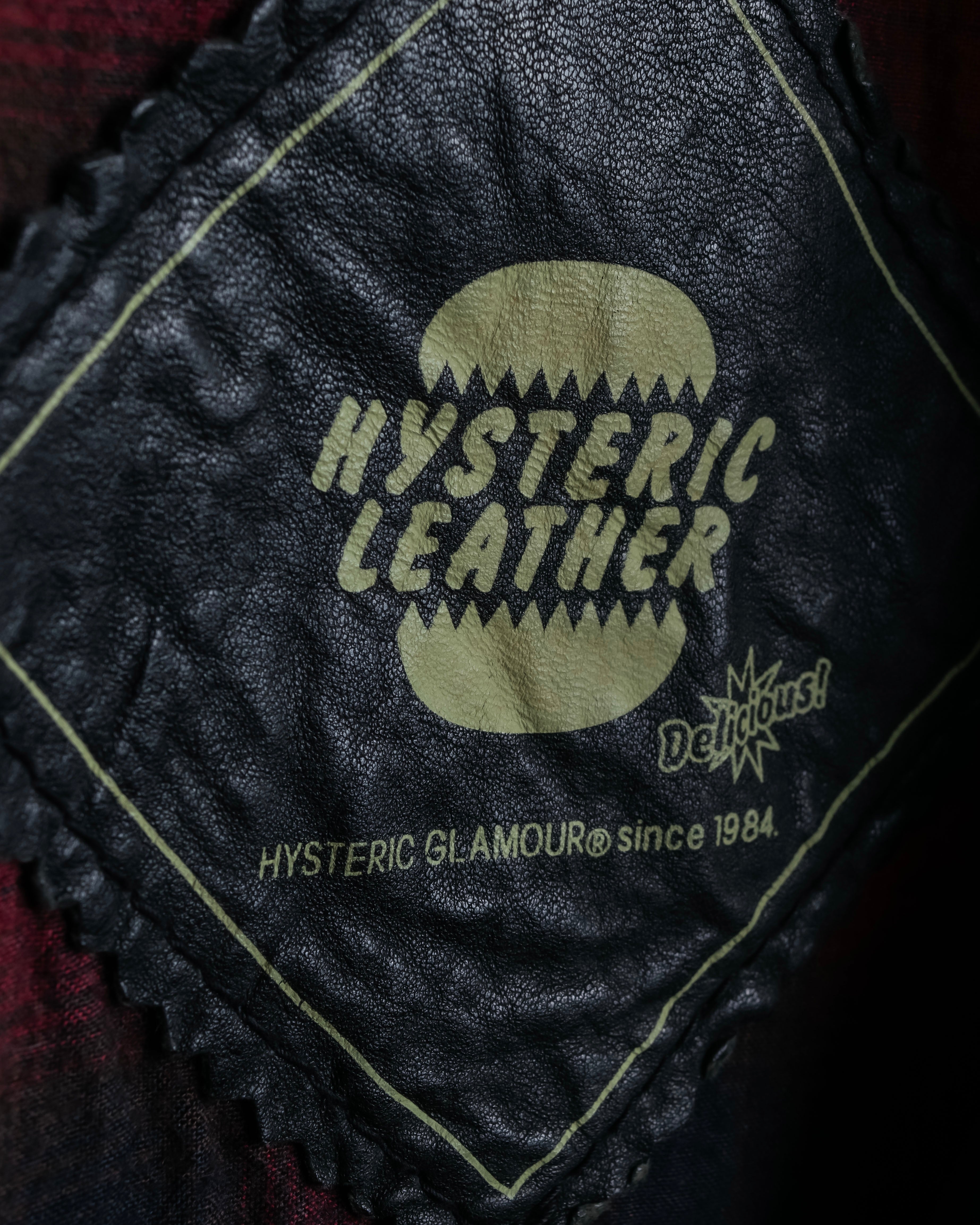 "HYSTERIC GLAMOUR" Lamb leather double riders jacket