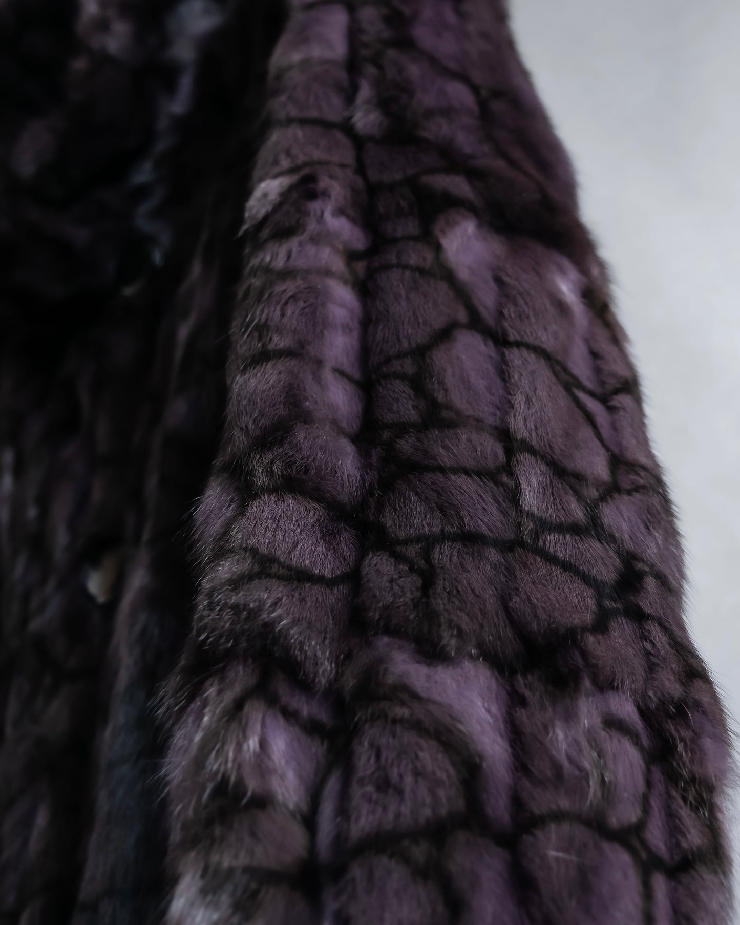 Vintage squirrel fur reversible maxi length coat