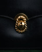 –SPECIAL– “HERMES” 50’s-60’s Escale box calf top handle bag