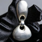 "LOEWE" Ribbon motif silver clip earring