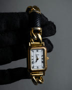 "LOEWE" 90's Square forum relief design watch