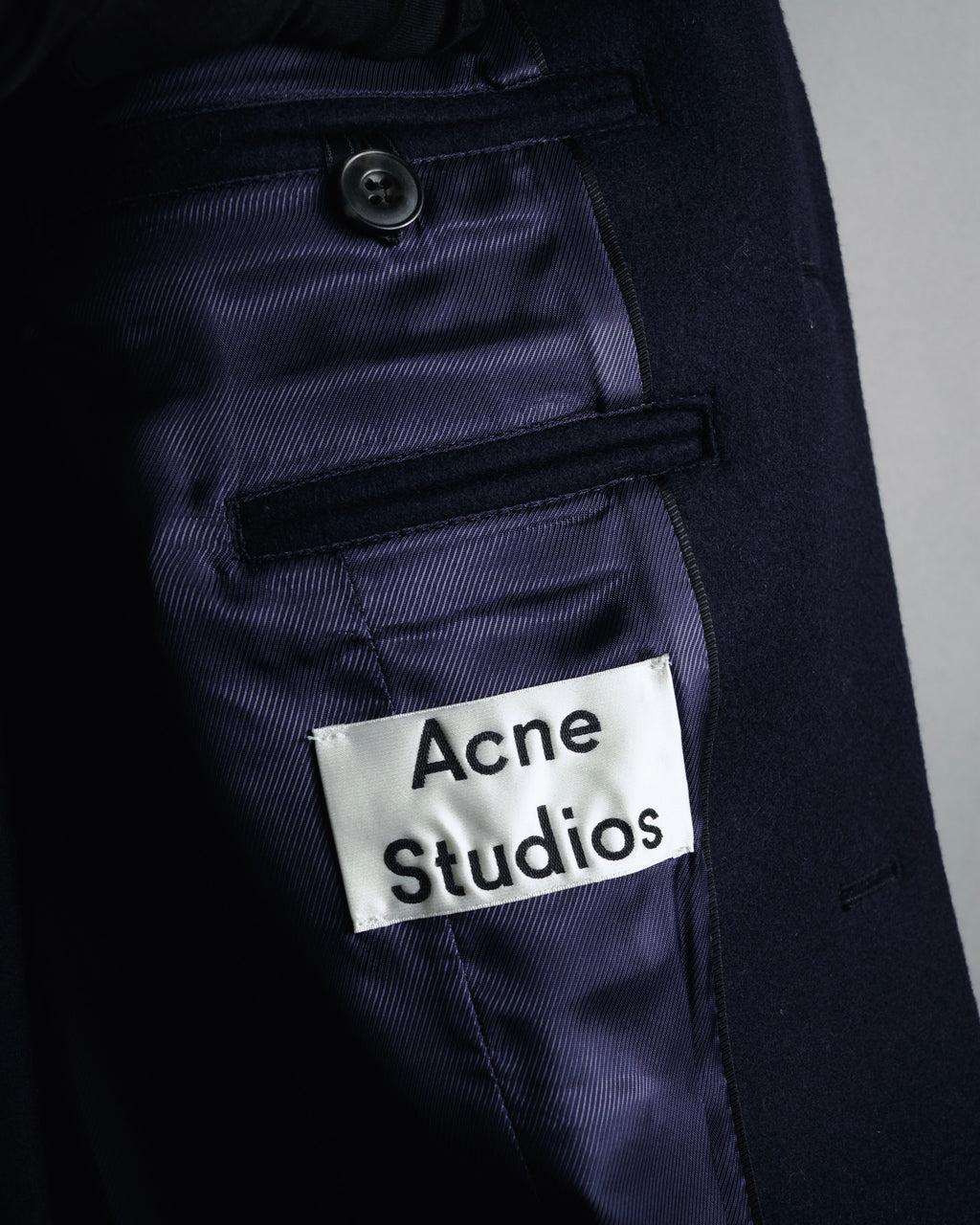 "Acne Studios" 2016-20’s rigid wool melton chester coat