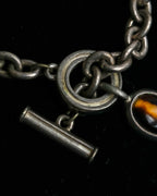 "Ralph Lauren" Circular toggle motif design silver bracelet