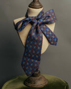 “HERMÈS” 90’s Rope and H motif silk tie