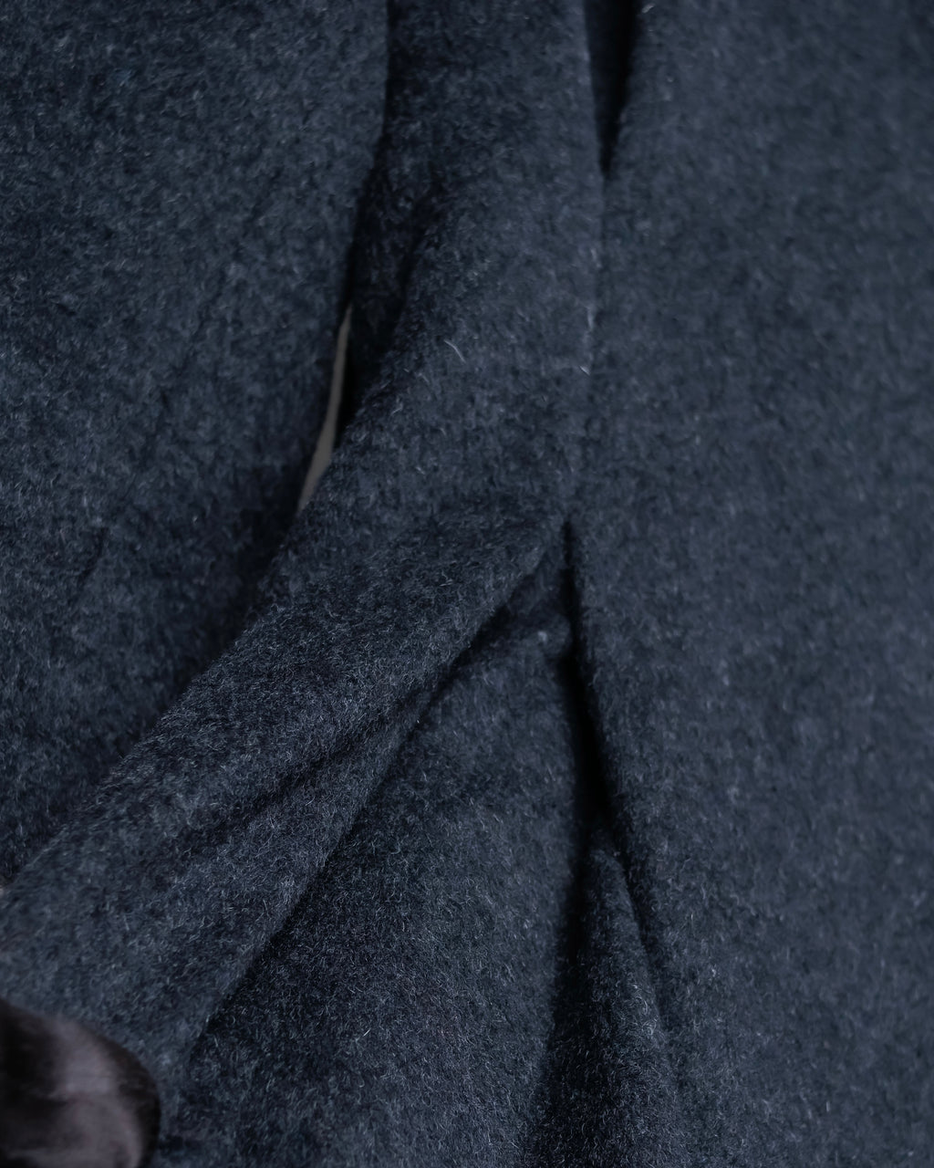 "RUIRUE BOUTIQUE" Shawl collar flare silhouette coat