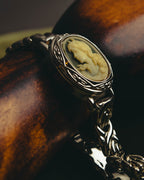"Valentino Michelle" Vintage cameo secret quartz bracelet watch