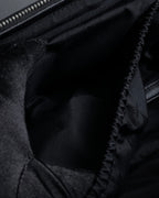 "Christian Dior" CD motif charm design gathered leather hand bag