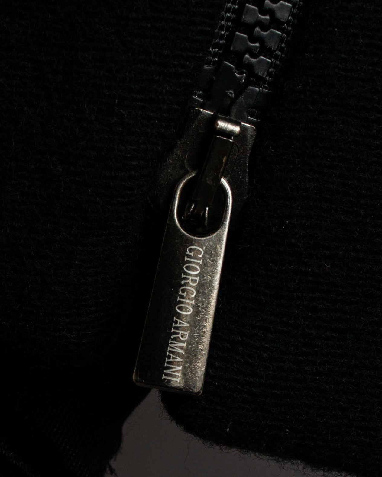 "GIORGIO ARMANI" Minimal design double zip-up jacket