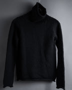 "Y’s" 17AW textured turtleneck knit sweater