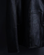 "Weekend Max Mara" Minimalist design center zip-up leather jacket