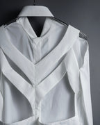 "MAISON MARGIELA" 18AW Constructive cutting details shirt