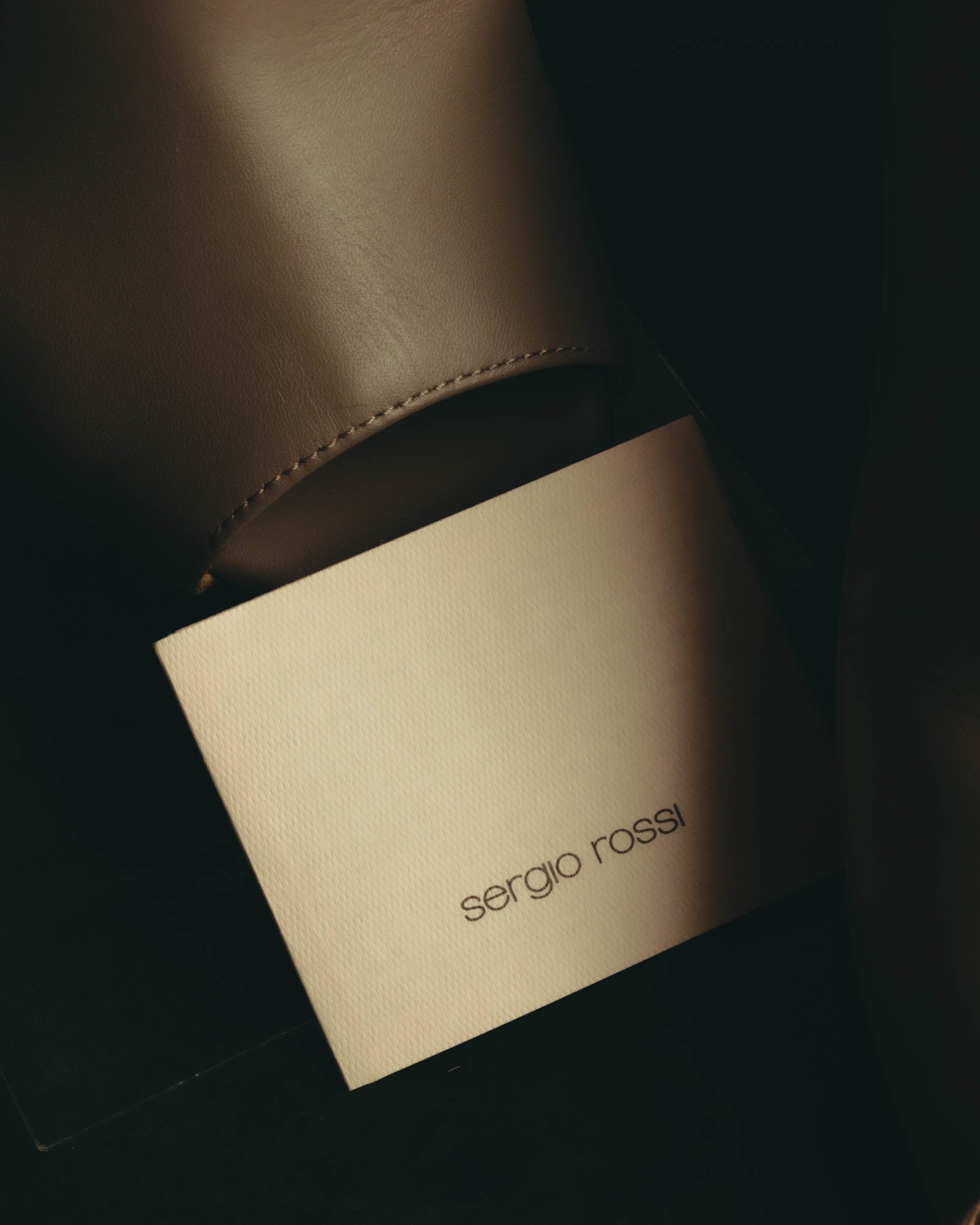 "Sergio Rossi" 10's Minimal leather mule sandals
