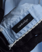 "GUCCI" Lace border design saxe blue shirt