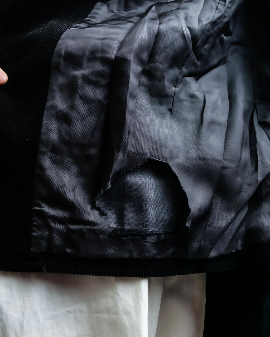 “Y’s for men” beautiful black corduroy single tailored jacket