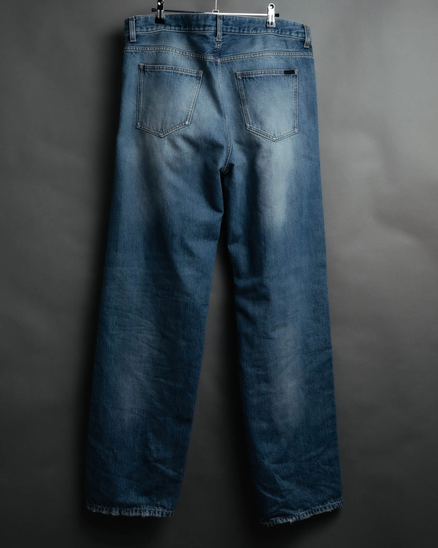 -SPECIAL- “SAINT LAURENT” 2023’s Long extreme baggy faded denim jeans