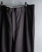 "Vintage wide tapered double-finished slacks"