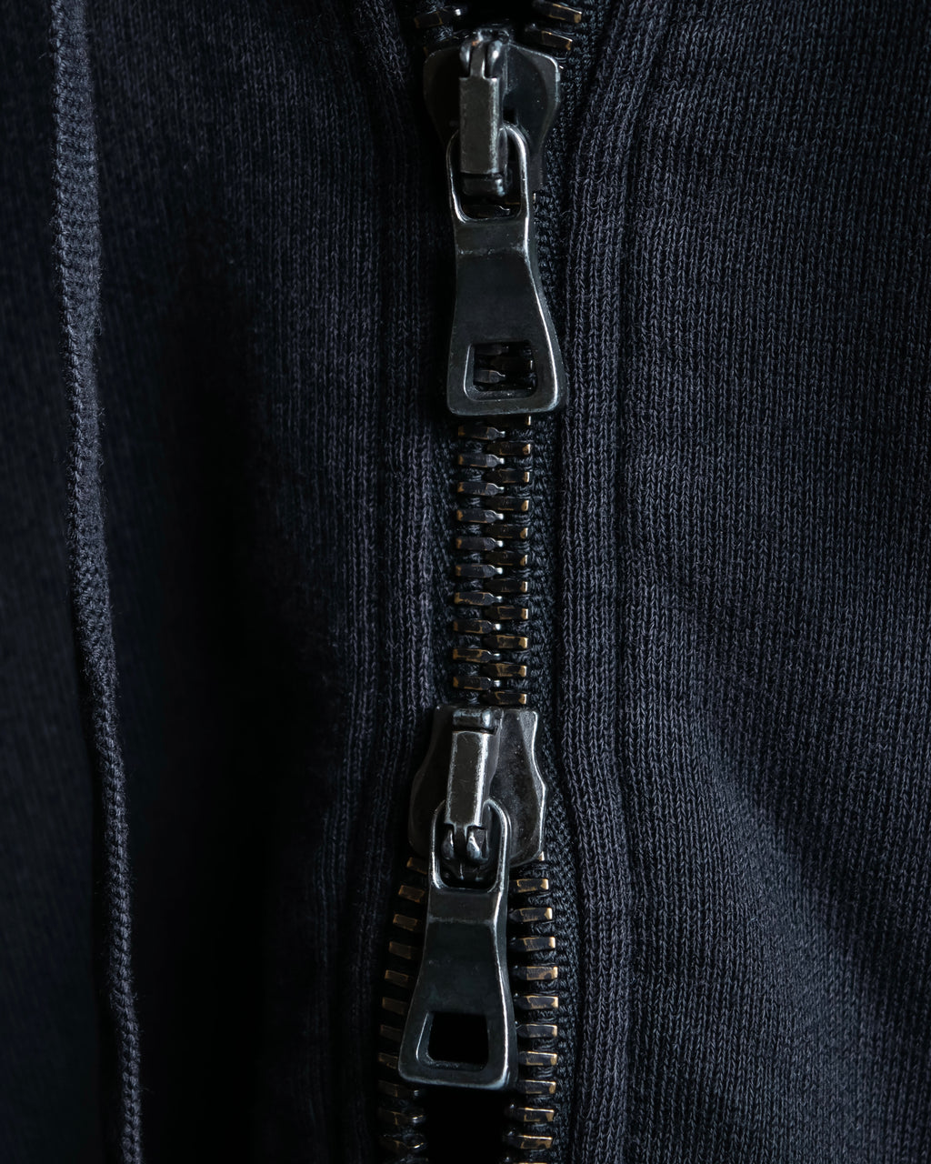 "BALMAIN" Side fastener design oversized double zipper hoodie