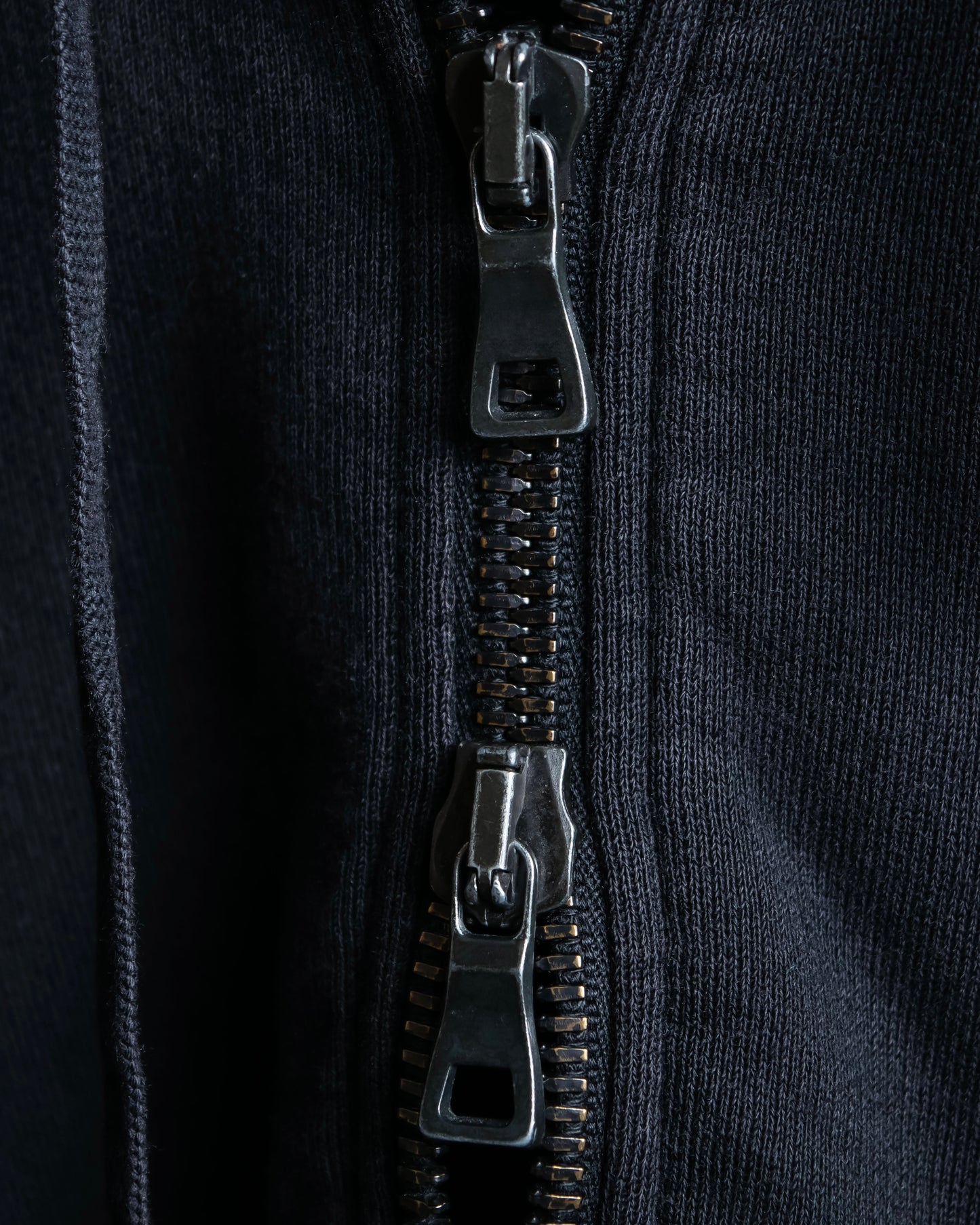 "BALMAIN" Side fastener design oversized double zipper hoodie