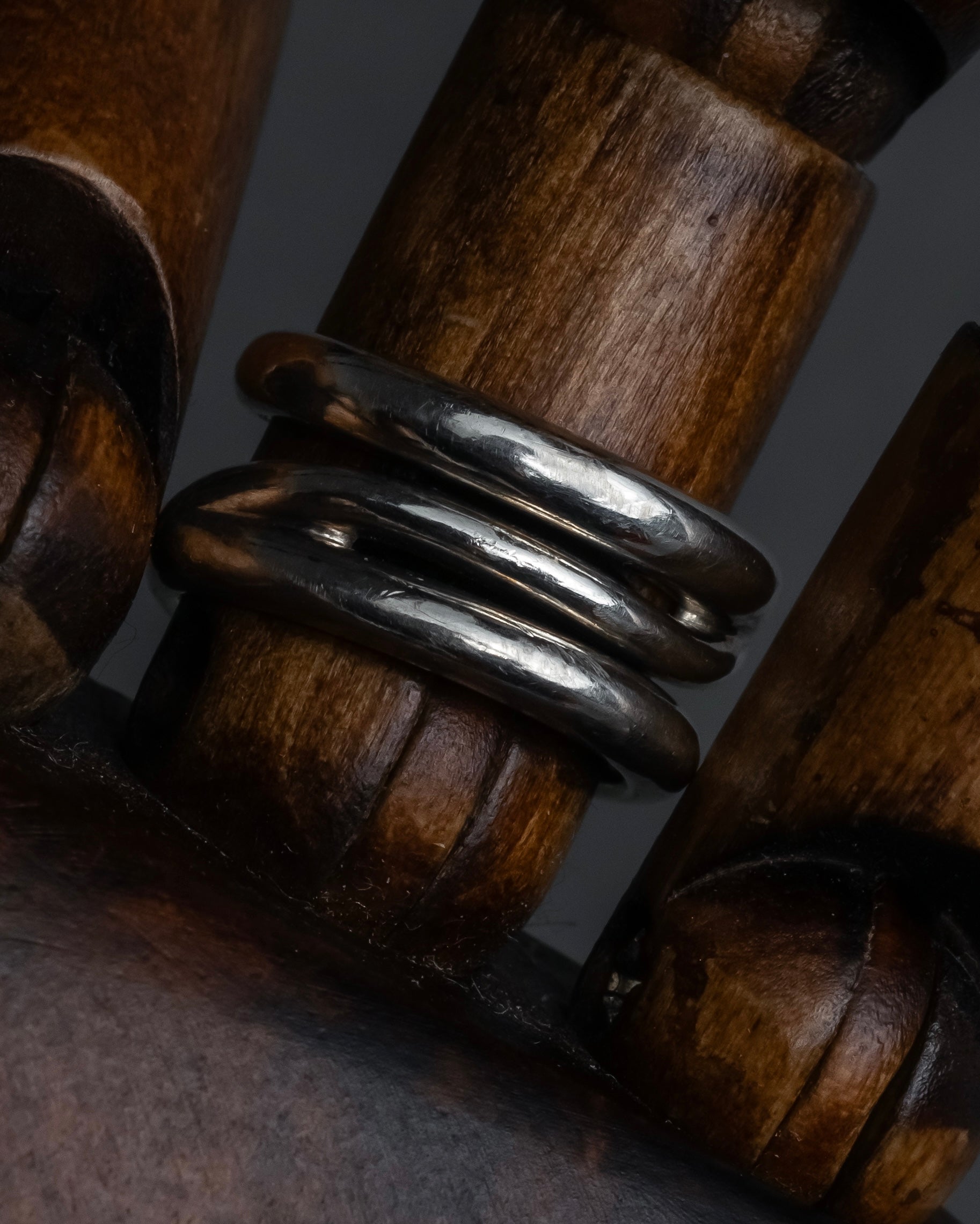 "Tiffany&Co" Open diagonal silver925 ring