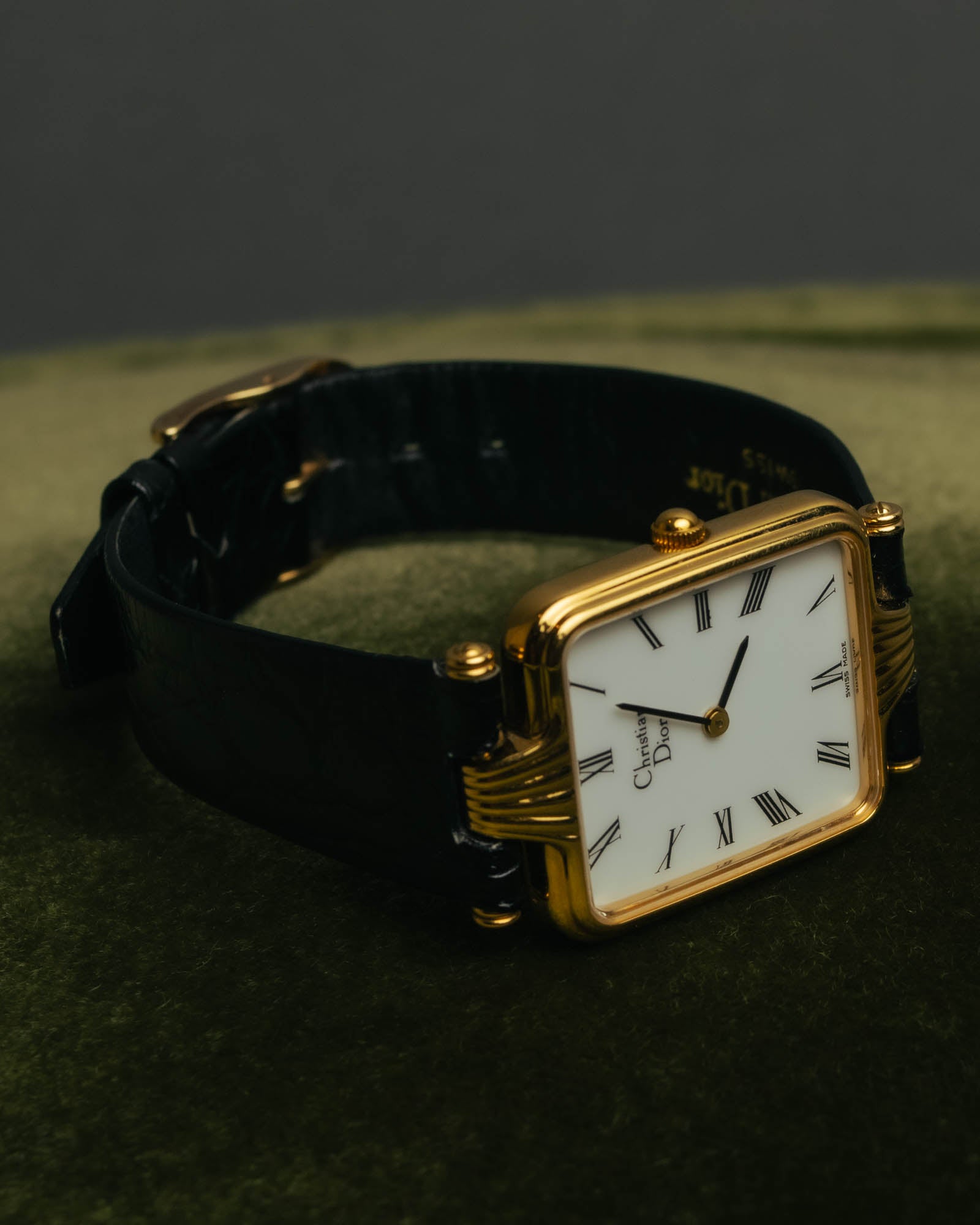 -SPECIAL- "Christian Dior" 90's Classic square quartz watch with Roman dial