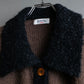 "Composition by KENZO" Fuzzy material cleric design knit coat