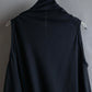 "ANN DEMEULEMEESTER" Cape draping docking design zipper sleeveless dress