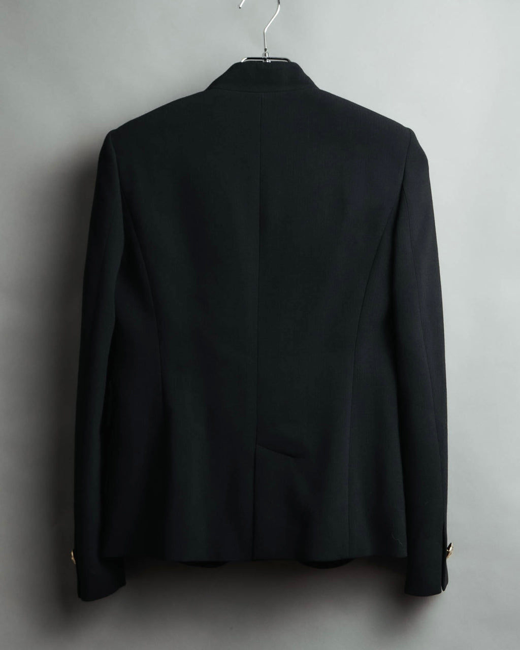 "EMILIO PUCCI" 00's-10's Gold buttoned tailored wool blazer