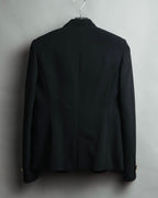 "EMILIO PUCCI" 00's-10's Gold buttoned tailored wool blazer