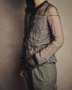 -SPECIAL- “CHANEL” 2014-2019 Sheer lace bow blouse