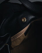 “Salvatore Ferragamo” Pebbled leather gancini hobo shoulder bag