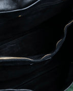 "YVES SAINT LAURENT" Muse to gold metal parts one-handle leather bag