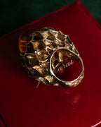 “Baccarat” 00’s Médicis crystal cabochon vermeil ring